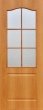 Дверное полотно со стеклом  Палитра миланский орех