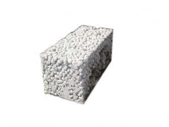 Блок керамзитобетонный стеновой полнотелый 390х190х190 Славунев